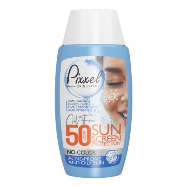 کرم ضد آفتاب SPF50 پیکسل مناسب پوست چرب و جوش دار 50 میلی لیتر - 5