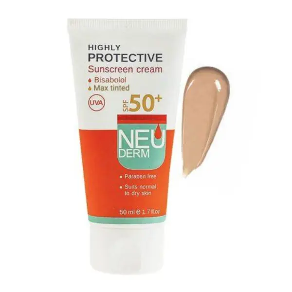 ضد آفتاب رنگی تیره فاقد چربی SPF50 نئودرم 50 میل - 3