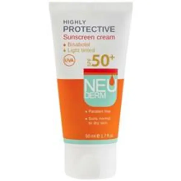 کرم ضد آفتاب نئودرم SPF50 رنگی مناسب پوست نرمال تا خشک 50 میل-بژ روشن - 3