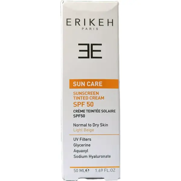کرم ضد آفتاب SPF50 اریکه مناسب پوست‌ های خشک و نرمال بژ روشن (50 میلی لیتر) - 4