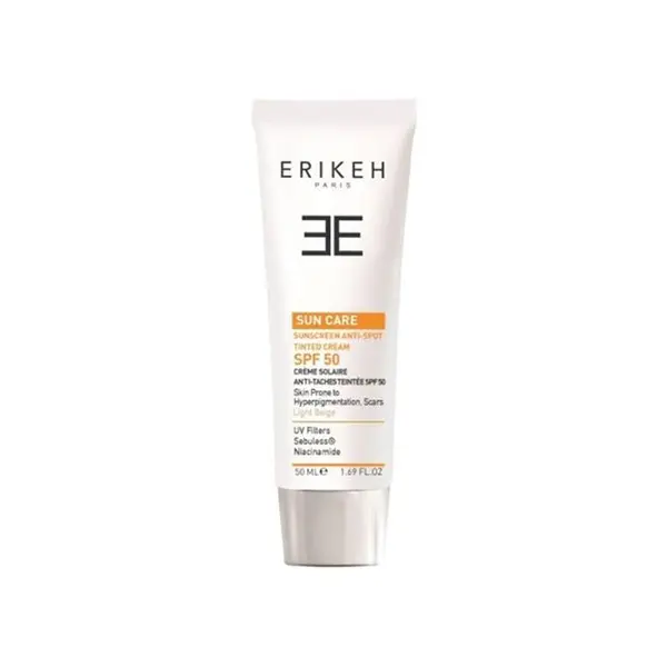 کرم ضد آفتاب و ضد لک رنگی بژ روشن SPF 50 مناسب پوست های خشک و نرمال 50 میل اریکه - 3