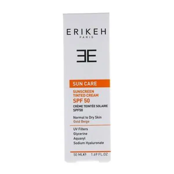 کرم ضد آفتاب و ضد لک رنگی بژ روشن SPF 50 مناسب پوست های خشک و نرمال 50 میل اریکه - 2