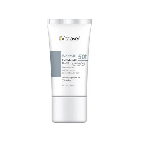 فلوئید ضد آفتاب پوست دارای لک وایت ویت SPF50 ویتالیر 50 میلی لیتر - 2