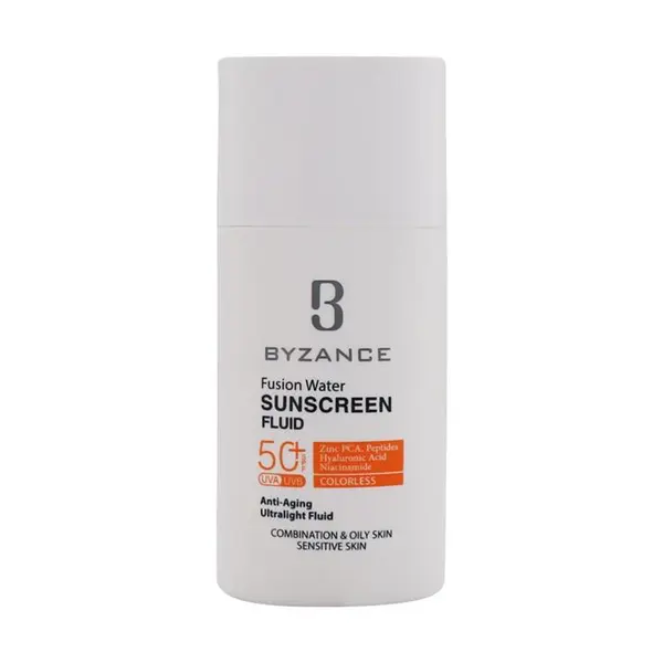 ضدآفتاب بی رنگ Spf 50 بیزانس مناسب پوست چرب و حساس حجم 50 میل - 3