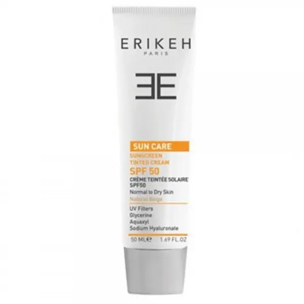 کرم ضد آفتاب Spf50 اریکه مناسب پوست معمولی و خشک حجم 50 میل - بژ طبیعی - 5