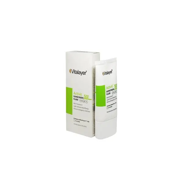فلوئید ضد آفتاب بی رنگ پوست چرب اکتی ویت ویتالیر SPF50  حجم 50 میل - 5
