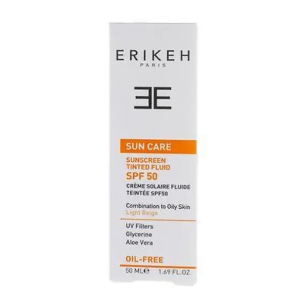 فلوئید ضدآفتاب رنگی فاقد چربی SPF50 اریکه 50 میلی لیتری - 2