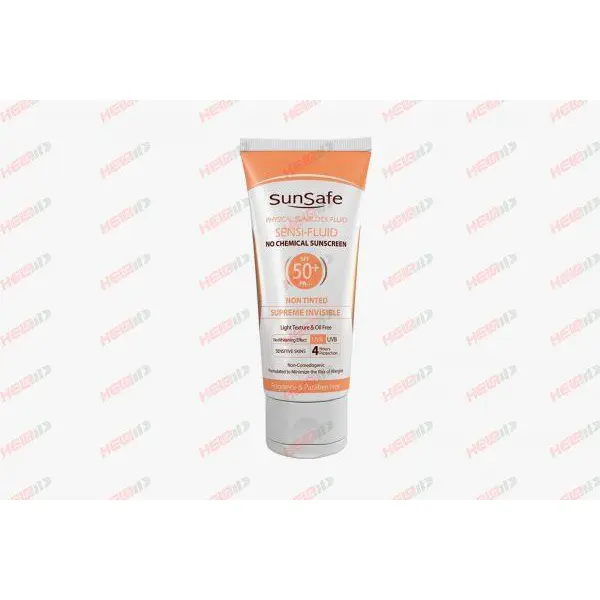 فلوئید ضد آفتاب فیزیکال برای پوست های حساس SPF50 سان سیف 50 میل - 6