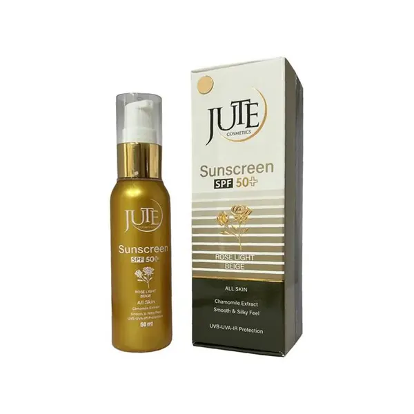 کرم ضد آفتاب پمپی ژوت SPF 50 مناسب انواع پوست حجم 50 میلی لیتر - رز لایت بژ - 4