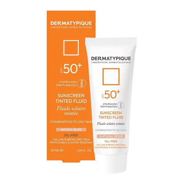 کرم ضد آفتاب رنگی SPF50 درماتیپیک مناسب پوست مختلط و چرب حجم 50 میل - رنگ رز بژ (151928) - 5