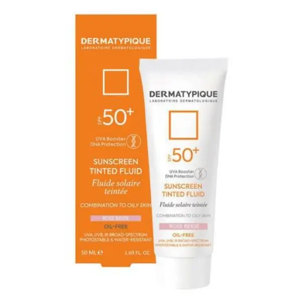 کرم ضد آفتاب رنگی SPF50 درماتیپیک مناسب پوست مختلط و چرب حجم 50 میل - رنگ رز بژ (151928) - 2