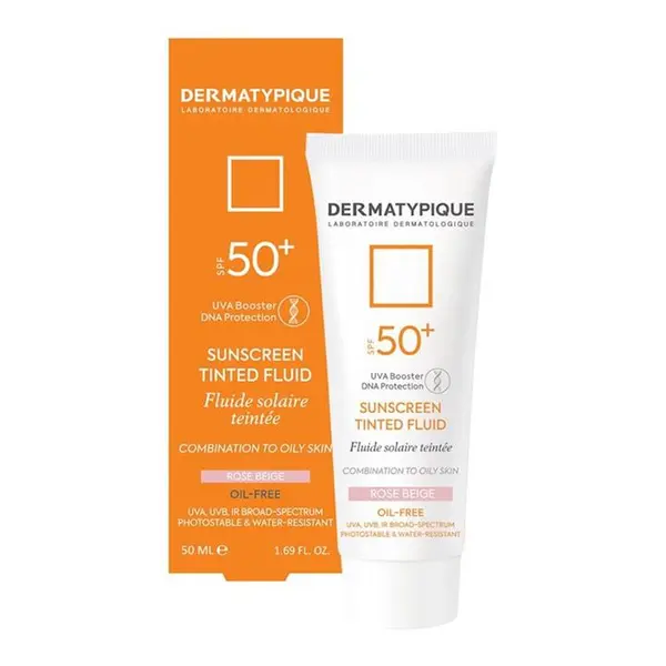کرم ضد آفتاب رنگی SPF50 درماتیپیک مناسب پوست مختلط و چرب حجم 50 میل - رنگ رز بژ (151928) - 4