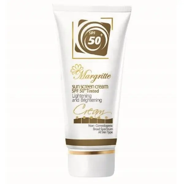 کرم ضدآفتاب روشن کننده مارگریت بژ روشن SPF50 حجم 65mL - 3