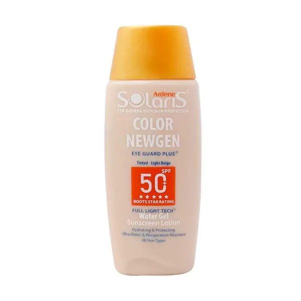لوسیون واتر ژل ضد آفتاب آردن سولاریس مدل کالر نیوژن SPF 50 مناسب انواع پوست حجم 75 میلی لیتر - بژ روشن - 2