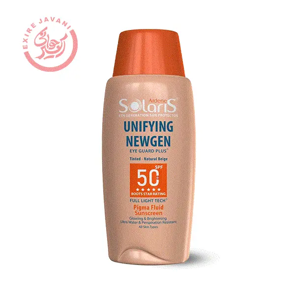 فلوئید ضدآفتاب ضد لک یونی فایینگ نیوژن  SPF 50 بژ روشن آردن سولاریس 75 میلی لیتری - 5