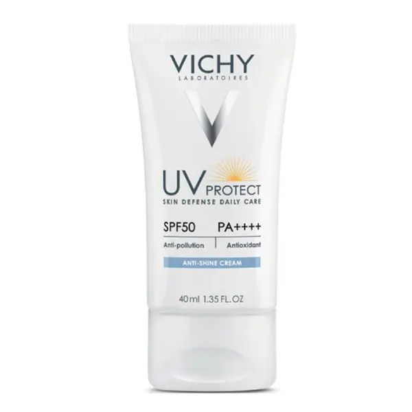 کرم ضد آفتاب بدون رنگ ویشی SPF 50 مدل Anti Shine ‌مناسب پوست‌های چرب و مختلط حجم 40 میلی‌لیتر - 2