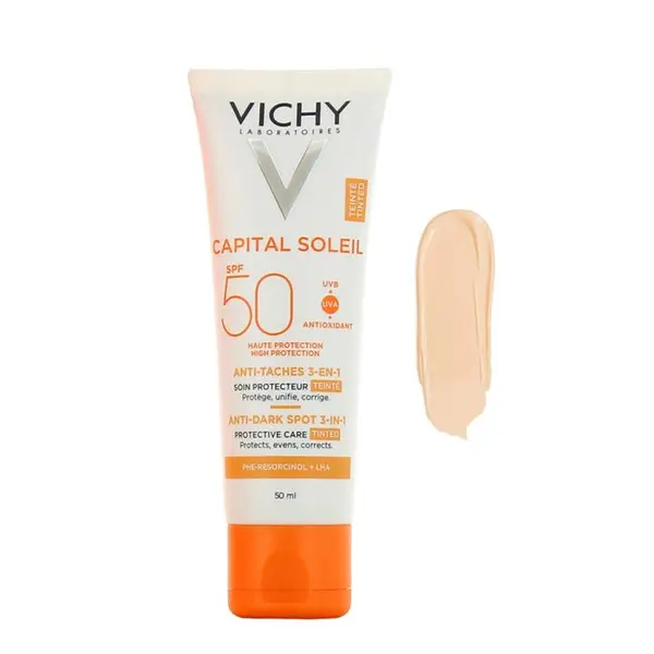 کرم ضد آفتاب رنگی ویشی SPF 50 مدل Anti Taches 3in1 ‌مناسب انواع پوست حجم 50 میلی‌لیتر - 2