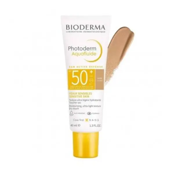 کرم ضد آفتاب آکوافلوید بایودرما اصل فرانسه فوتودرم SPF+50 رنگ روشن – Bioderma Photoderm Aquafluide Sunscreen SPF 50+ Claire – Sun Active Defense 40ml - 2