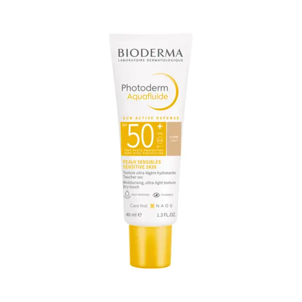 کرم ضد آفتاب آکوافلوید بایودرما اصل فرانسه فوتودرم SPF+50 رنگ روشن – Bioderma Photoderm Aquafluide Sunscreen SPF 50+ Claire – Sun Active Defense 40ml - 6