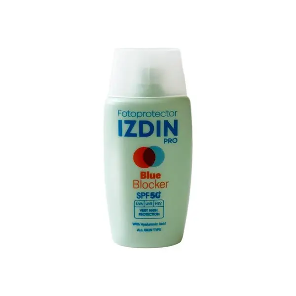 کرم ضد آفتاب بدون رنگ ایزدین SPF 50 مدل blue blocker مناسب انواع پوست‌ حجم 50 میلی‌لیتر - 2