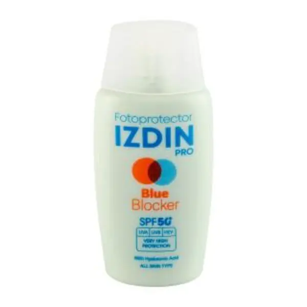 کرم ضد آفتاب بدون رنگ ایزدین SPF 50 مدل blue blocker مناسب انواع پوست‌ حجم 50 میلی‌لیتر - 6