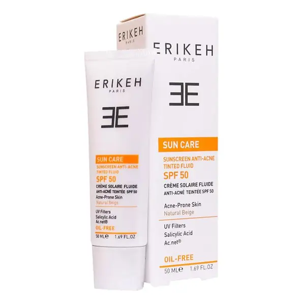 فلوئید ضد آفتاب و ضد جوش SPF50 اریکه Erikeh Spf50 Sunscreen Anti Acne Fluid 50 ml - 2
