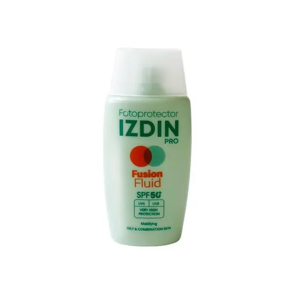 کرم ضد آفتاب بدون رنگ ایزدین SPF 50 مدل fusion مناسب انواع پوست‌ حجم 50 میلی‌لیتر - 2
