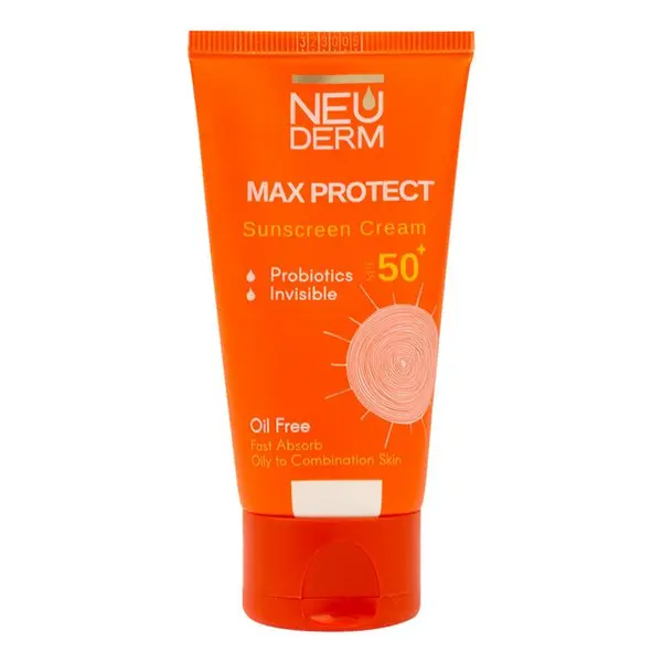 کرم ضد آفتاب بدون رنگ نئودرم SPF 50 مدل MAX PROTECTIVE ‌مناسب پوست‌های چرب و مختاط حجم 50 میلی‌لیتر - 2