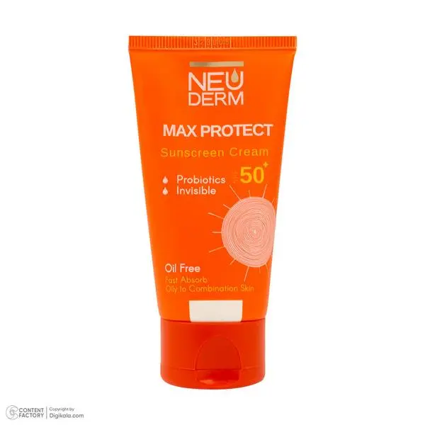 کرم ضد آفتاب بدون رنگ نئودرم SPF 50 مدل MAX PROTECTIVE ‌مناسب پوست‌های چرب و مختاط حجم 50 میلی‌لیتر - 3