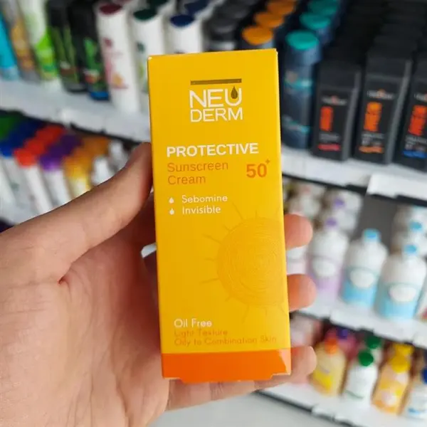 کرم ضد آفتاب بدون رنگ نئودرم SPF 50 مدل PROTECTIVE ‌مناسب پوست‌های چرب و مختلط حجم 50 میلی‌لیتر - 3