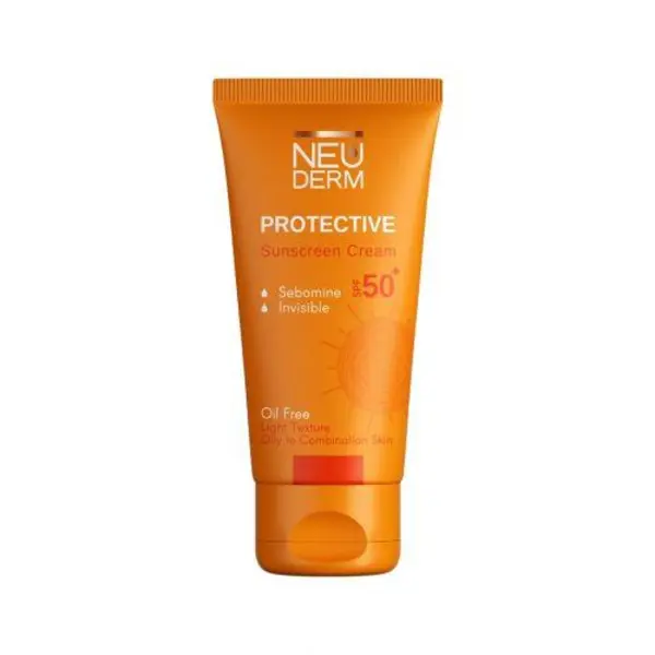 کرم ضد آفتاب بدون رنگ نئودرم SPF 50 مدل PROTECTIVE ‌مناسب پوست‌های چرب و مختلط حجم 50 میلی‌لیتر - 4