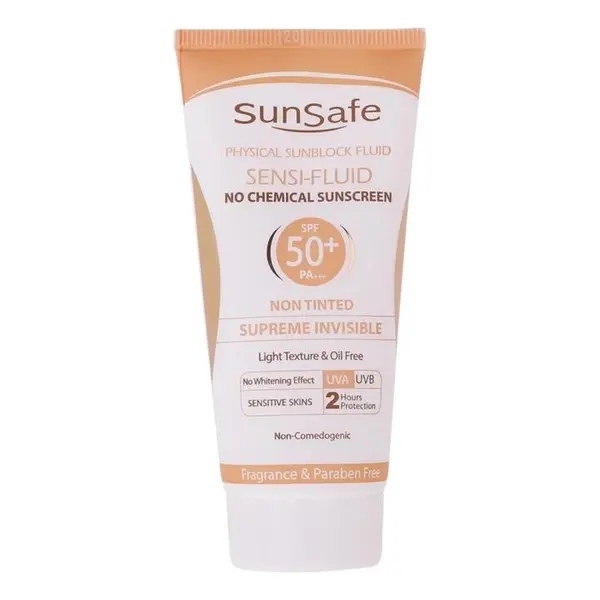 کرم ضد آفتاب بدون رنگ سان سیف SPF 50 مدل SENSI ‌مناسب پوست‌های حساس حجم 50 میلی لیتر - 3