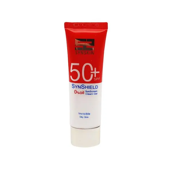 فلوئید ضد آفتاب بدون رنگ ساین اسکین SPF 50 مدل SYN SHIELD مناسب پوست‌های چرب حجم 50 میلی‌لیتر - 2