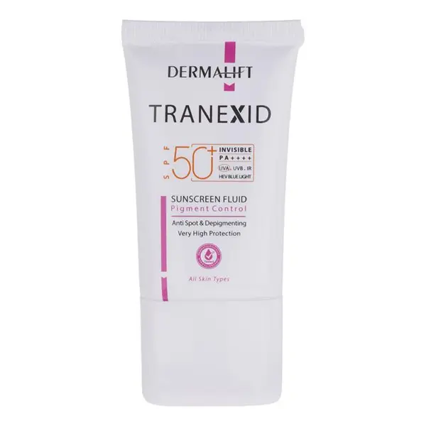 فلوئید ضد آفتاب بی رنگ درمالیفت SPF 50 مدل Tranexid ‌محافظ UVA ،UVB و PA    ، حاوی مواد روشن کننده ،ضد پیری، مناسب انواع پوست‌ حجم 40 میلی‌لیتر - 4