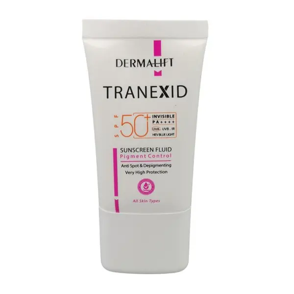 فلوئید ضد آفتاب بی رنگ درمالیفت SPF 50 مدل Tranexid ‌محافظ UVA ،UVB و PA    ، حاوی مواد روشن کننده ،ضد پیری، مناسب انواع پوست‌ حجم 40 میلی‌لیتر - 2