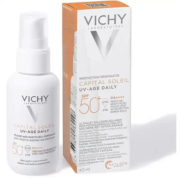 ضد آفتاب SPF50 ویشی Vichy مدل capital soleil UV-AGE DAILY حجم 40 میلی لیتر - 2