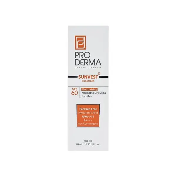 کرم ضد آفتاب و مرطوب کننده SPF60 پرودرما مناسب پوست های معمولی و خشک 40 میلی لیتر - 3
