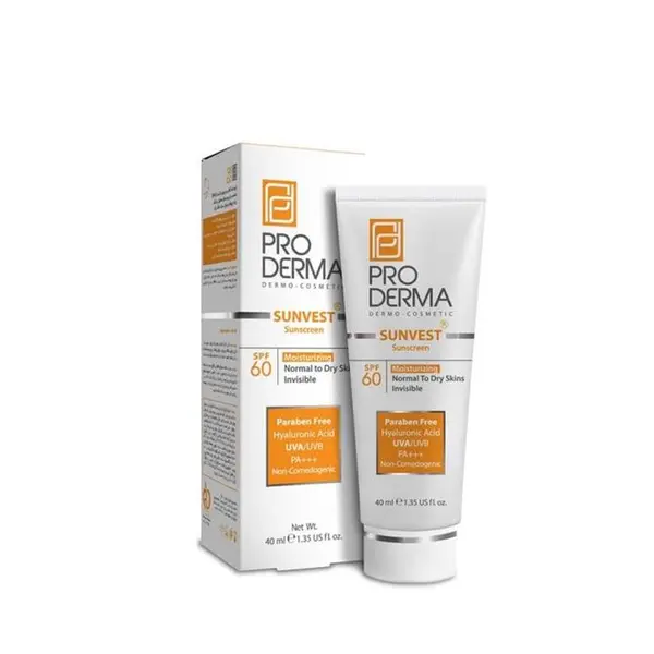 کرم ضد آفتاب و مرطوب کننده SPF60 پرودرما مناسب پوست های معمولی و خشک 40 میلی لیتر - 6