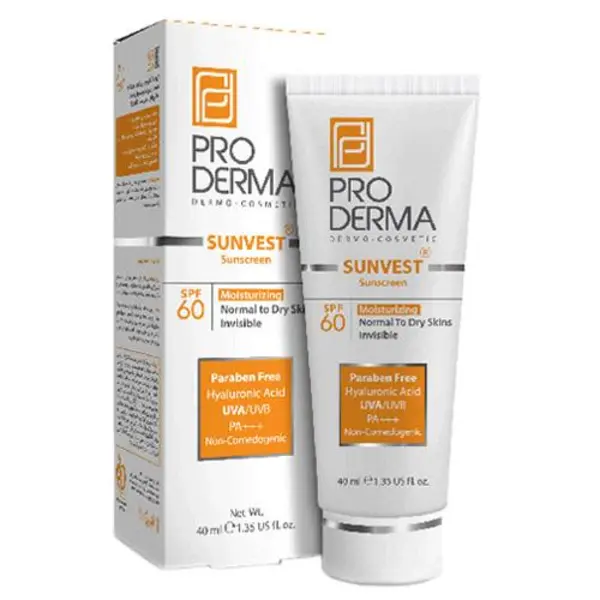 کرم ضد آفتاب و مرطوب کننده پرودرما مدل  SPF60 حجم 40 میلی لیتر - 4