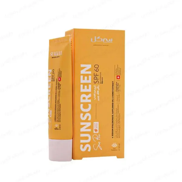 کرم ضدآفتاب رنگی بژ روشن فاقد چربی پوست های مختلط تا چرب SPF60 سی گل 50میل - 3