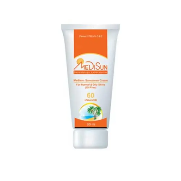 کرم ضد آفتاب SPF60+ مدیسان مناسب آقایان 50 میلی لیتر - 5