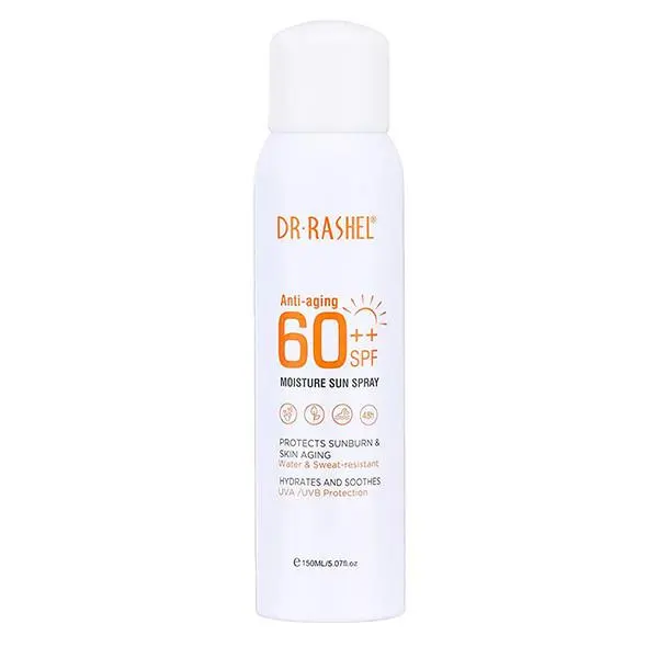 اسپری ضد آفتاب بدون رنگ دکتر راشل SPF 60 مدل anti aging ‌مناسب برای انواع پوست حجم 150 میلی‌لیتر - 2