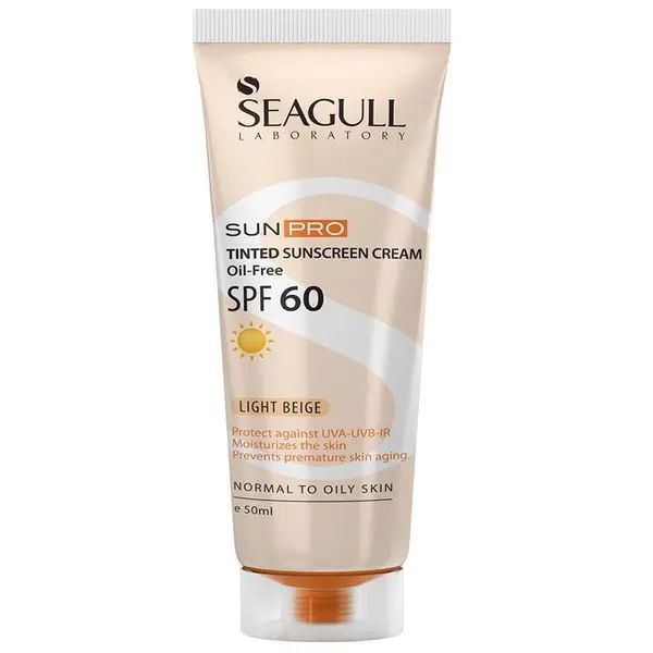 کرم ضد آفتاب رنگی بژ روشن با SPF60 سی گل Seagull مدل Sun Pro حجم 50 میلی لیتر - 6