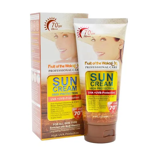 کرم ضد آفتاب spf70 وکالی wokali حجم 130 میل - 3