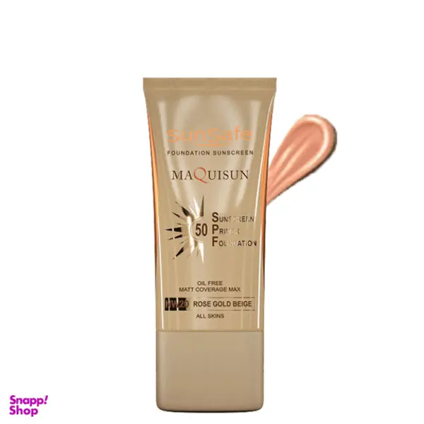 کرم ضد آفتاب رنگی سان سیف (Sun safe) مدل مکی سان با SPF50 رنگ بژ رز گلد حجم 40 میلی لیتر - 3