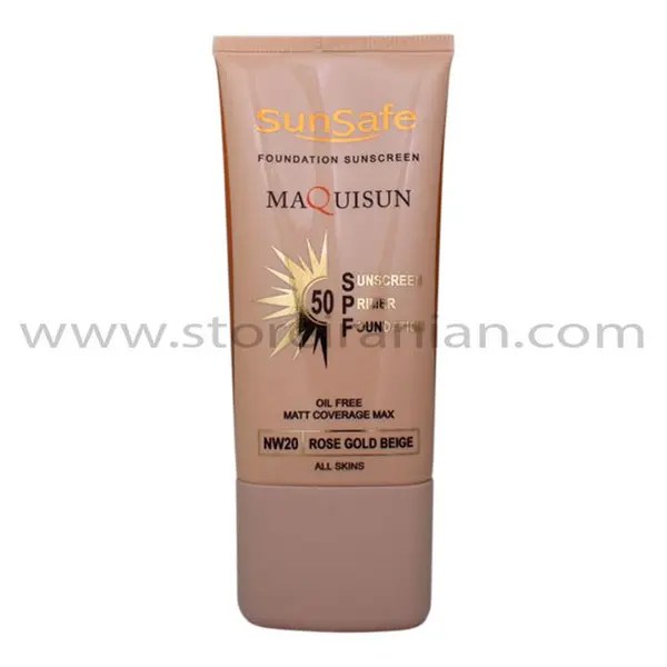 کرم ضد آفتاب رنگی سان سیف (Sun safe) مدل مکی سان با SPF50 رنگ بژ رز گلد حجم 40 میلی لیتر - 4