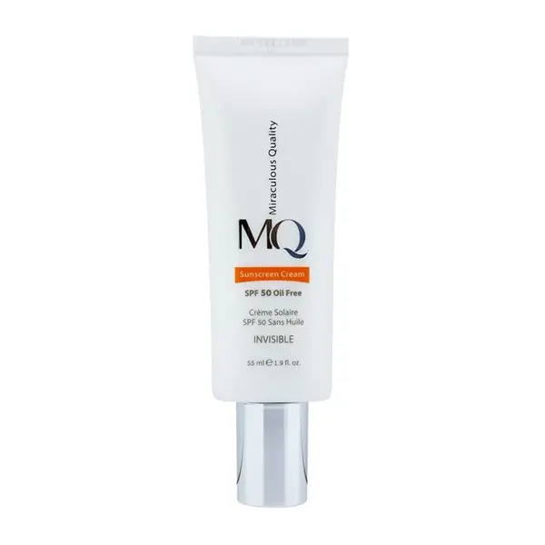 کرم ضد آفتاب بی رنگ ام کیو مدل Sunscreen Cream SPF50 Oil INVISIBLE حجم 55میل