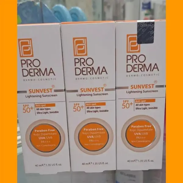کرم ضد آفتاب پرودرما انواع پوست بدون رنگ  SUNVEST 50 حجم 40 میلی لیتر - 5