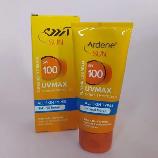 کرم ضد آفتاب آردن UV MAX SPF 100 حجم 50 میلی لیتر - بژ طبیعی - 3