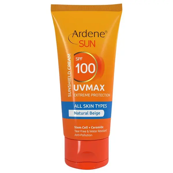 کرم ضد آفتاب آردن UV MAX SPF 100 حجم 50 میلی لیتر - بژ طبیعی - 2